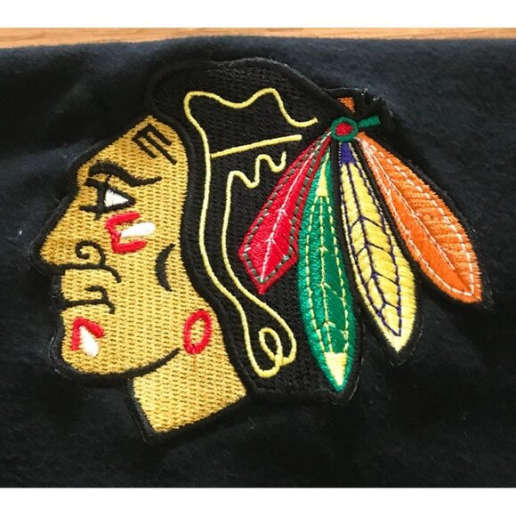 Chicago Blackhawks Sleeveless Tank Top Men's Large Black Cotton NHL Fan Hockey - Picture 3 of 7